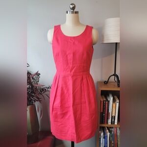 J. Crew Dress Coral Cotton Sleeveless Size 2